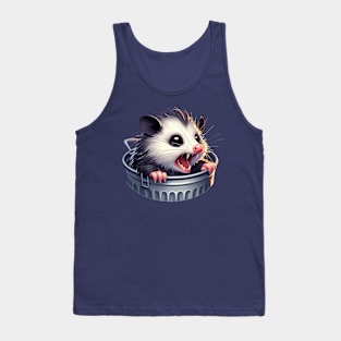 Cute Angry possum in Trash Tank Top